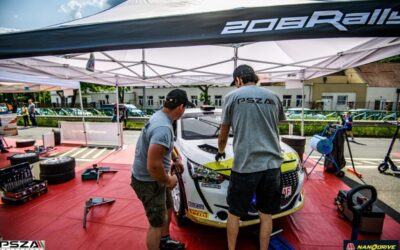 Berta László és Császár László a Salgó Rallye-n